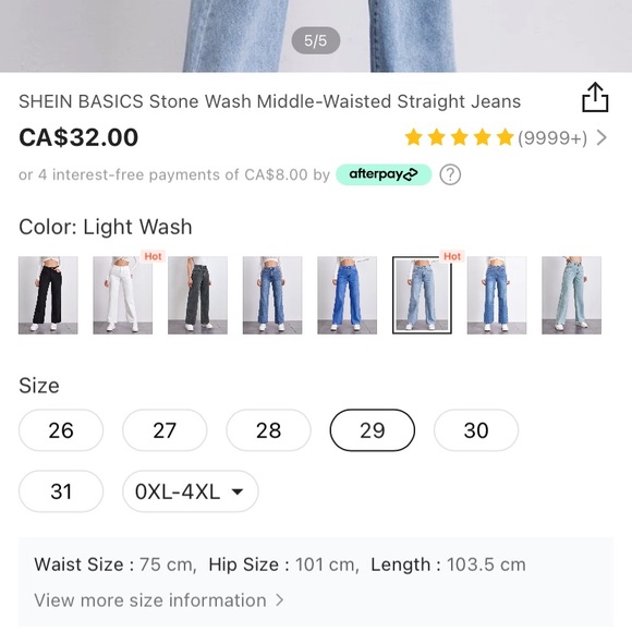 Shein jeans - Picture 5 of 5